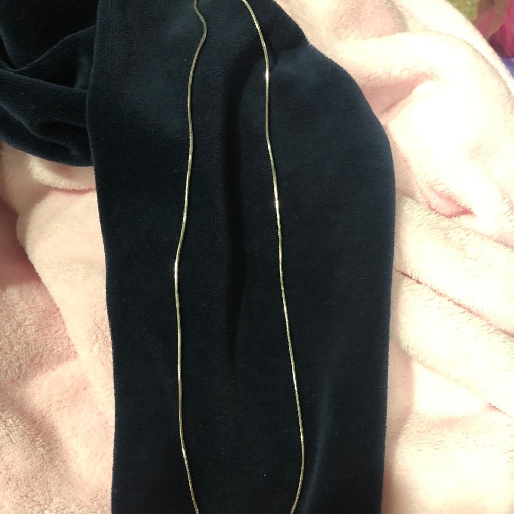 Silver Square Snake Chain Necklace